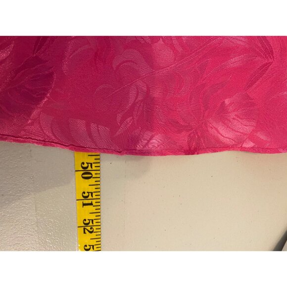 Vintage 1970's Pink Fuchsia Beaded Fringe Dress Size 10 Made In USA - Picture 7 of 11